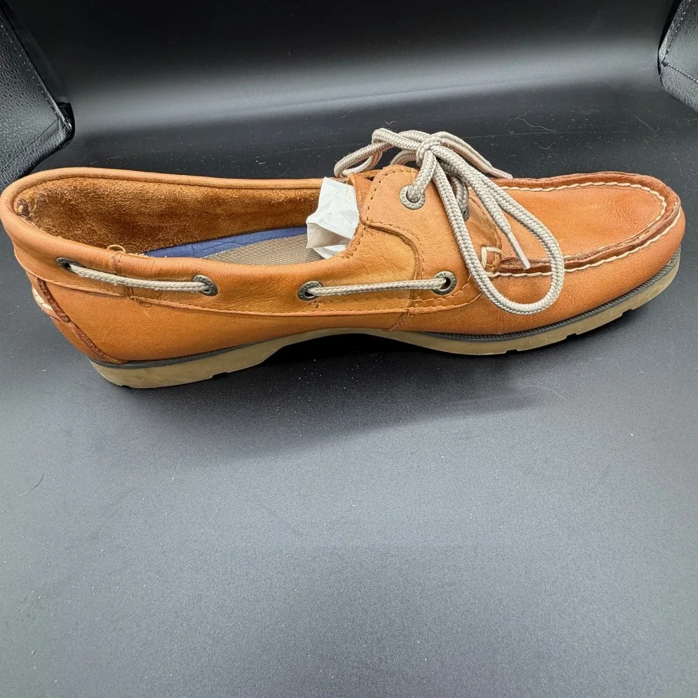 Sperry Top-Sider Mens 10.5 M Authentic Original Leather Boat Shoes Tan 0777894